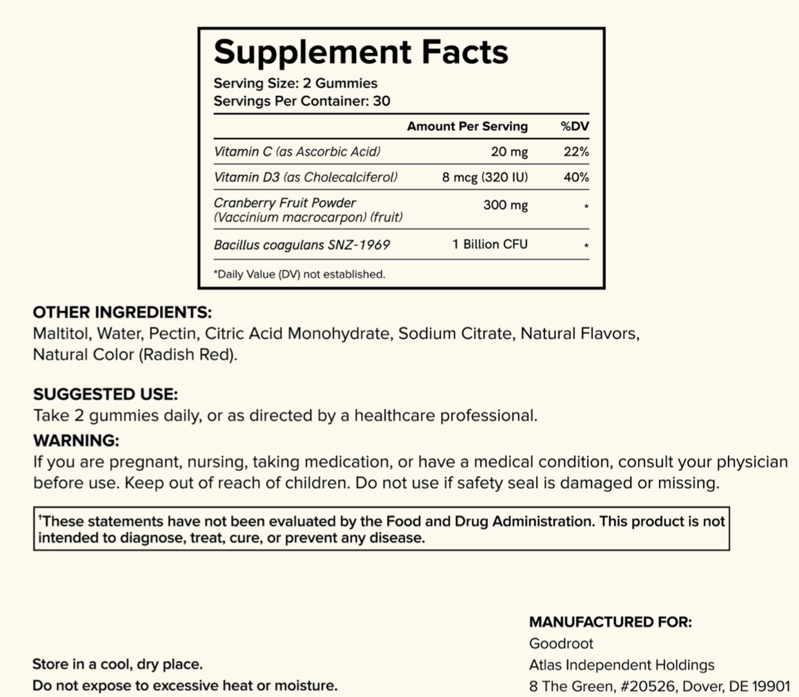 Goodroot The Root Cleanse — Feminine Wellness Gummies