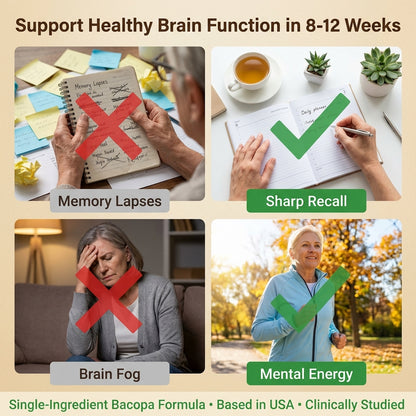 Goodroot Bacopa Monnieri Brain Support & Mental Clarity 30 Capsules