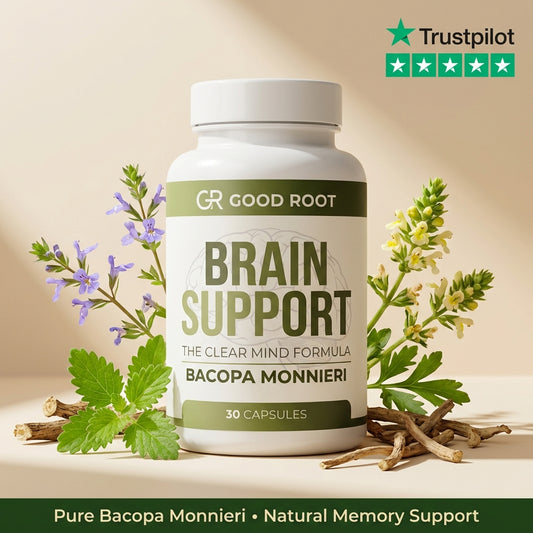 Goodroot Bacopa Monnieri Brain Support & Mental Clarity 30 Capsules